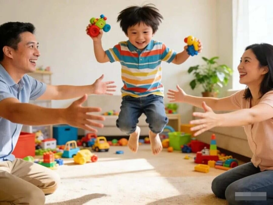 Buổi sáng là thời điểm trẻ vừa thức dậy, tâm trí còn chuyển từ trạng thái mơ ngủ sang thực tại nên rất dễ bị tác động bởi môi trường xung quanh.