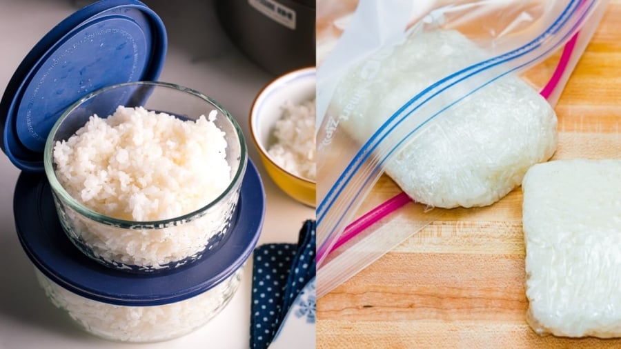 Thay vì ngày nào cũng nấu cơm, nhiều người Nhật chọn cách nấu một lần và đem cơm bảo quản trong tủ lạnh để ăn dần.