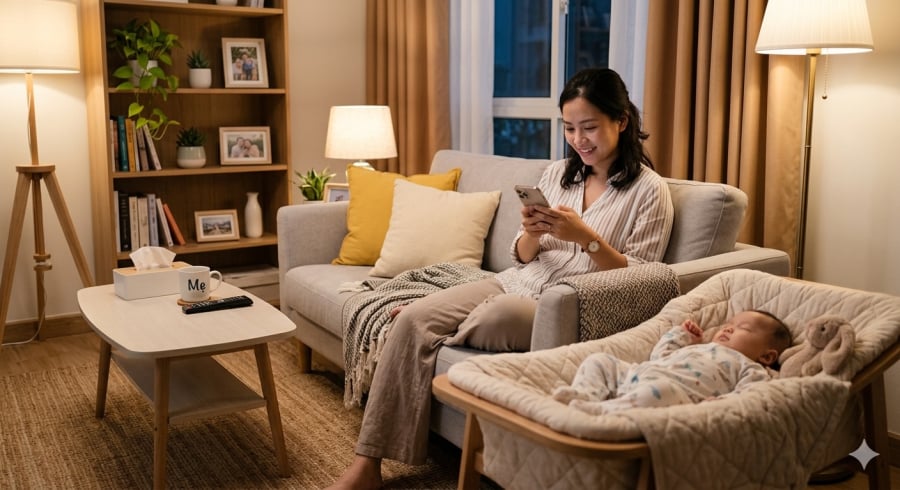 Nhiều phụ nữ tận dụng thời gian rảnh tại nhà để tạo thêm thu nhập từ công việc online.