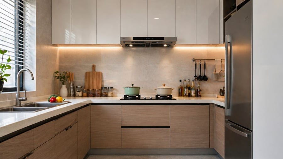 Vị trí đặt bếp cũng cần chú ý để vừa thuận tiện, khoa học trong nấu ăn vừa hợp phong thuỷ