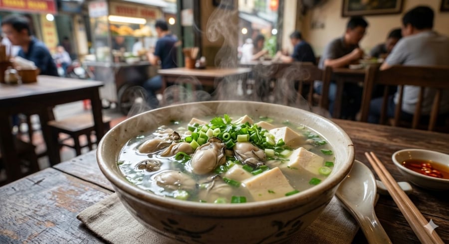 Canh hàu đậu phụ thanh mát, dễ ăn cho cả gia đình.