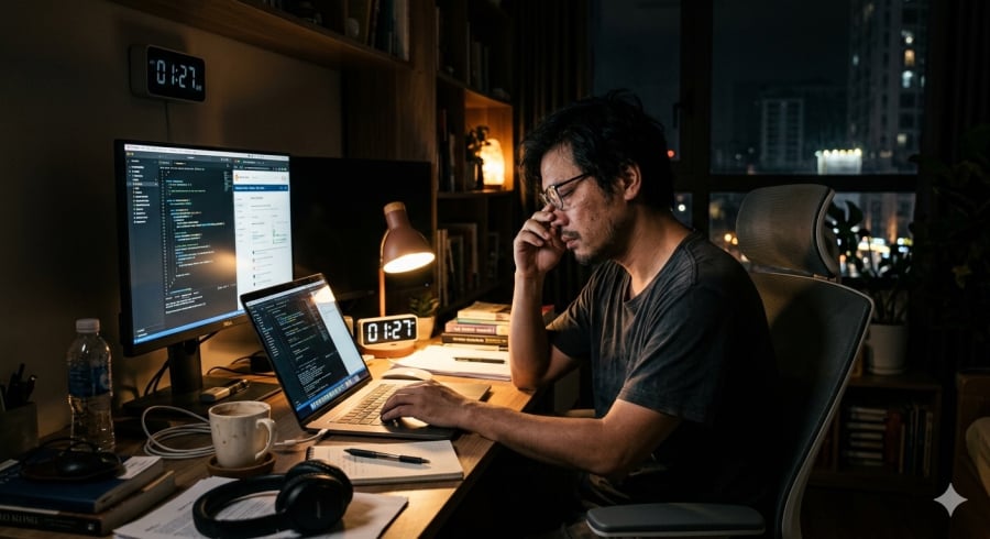 Thức khuya kéo dài có thể khiến cơ thể suy kiệt theo thời gian