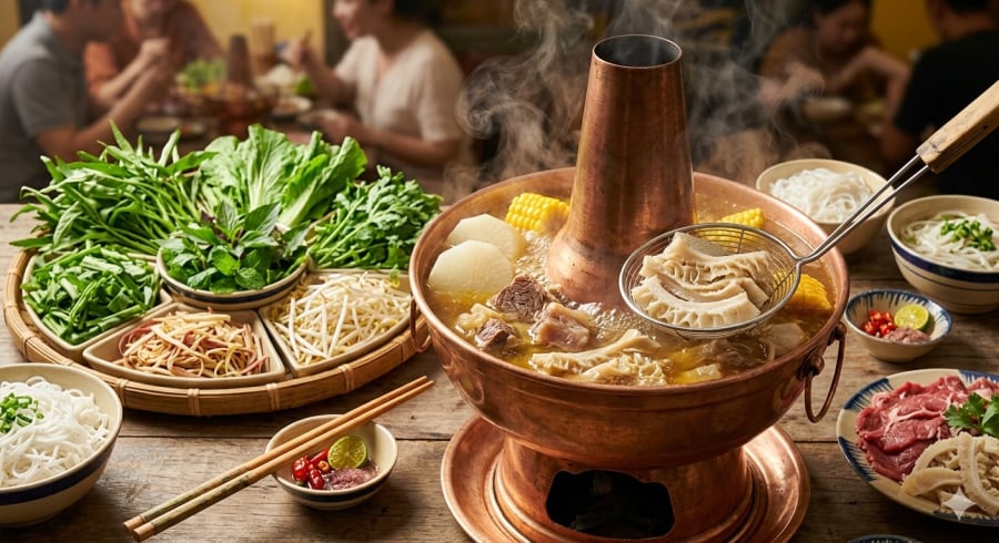 Sách bò nhúng lẩu giữ độ giòn đặc trưng, rất được ưa chuộng trong các buổi tụ họp.