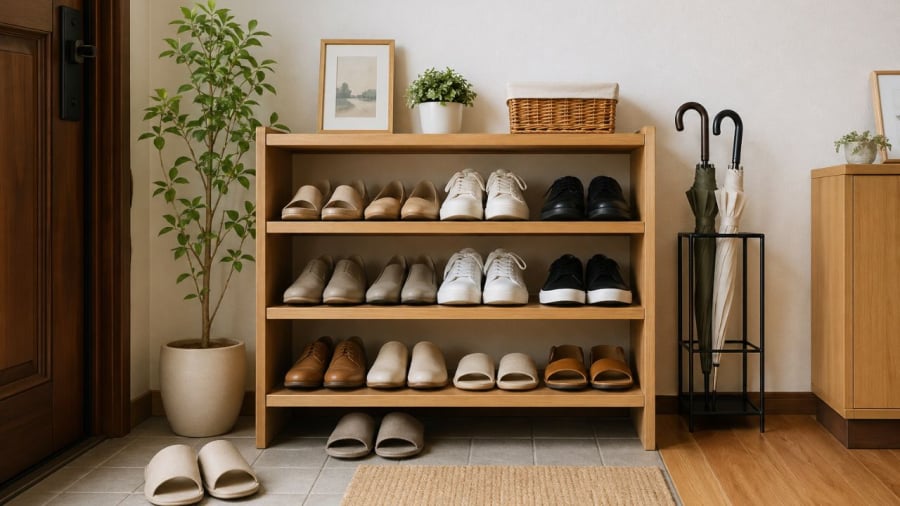 Chú ý vị trí và cách để giày dép