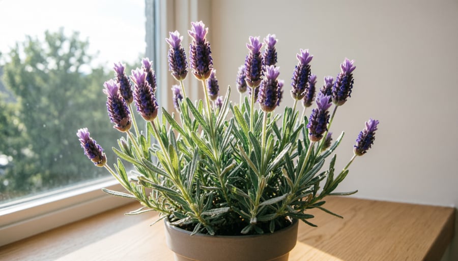 Oải hương với hương thơm dịu nhẹ giúp không gian trở nên dễ chịu hơn.