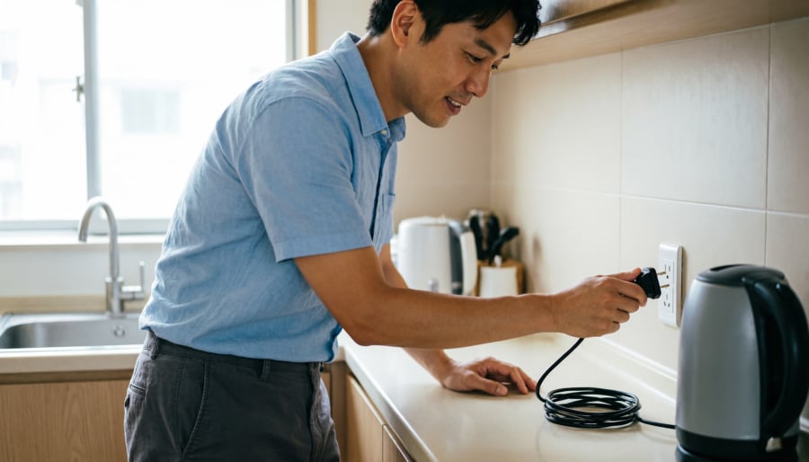 Rút nguồn thiết bị là cách đơn giản để tránh hao điện âm thầm trong gia đình.