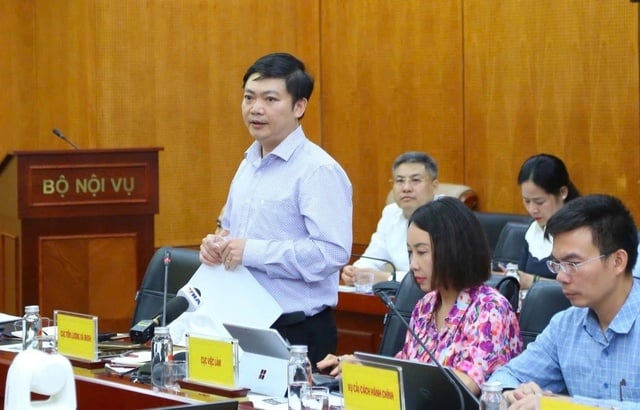 Thông tin về việc điều chỉnh lương cơ sở được ông Nguyễn Duy Cường – Phó Cục trưởng Cục Tiền lương và Bảo hiểm xã hội – chia sẻ tại họp báo thường kỳ của Bộ Nội vụ chiều 28/4.    