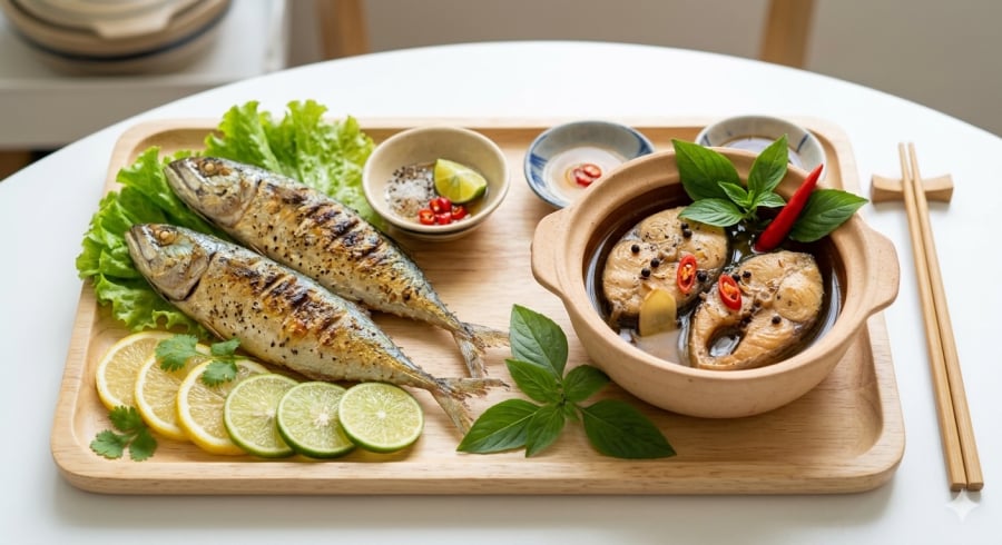 Chế biến lành mạnh giúp giữ trọn giá trị dinh dưỡng của cá.