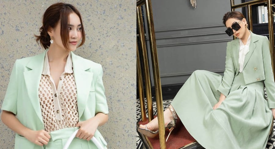 Không quá chói chang như những tông xanh rực rỡ, cũng không trầm lắng như các gam màu tối, sắc xanh này được pha trộn với một lượng trắng vừa đủ để tạo nên cảm giác dịu nhẹ