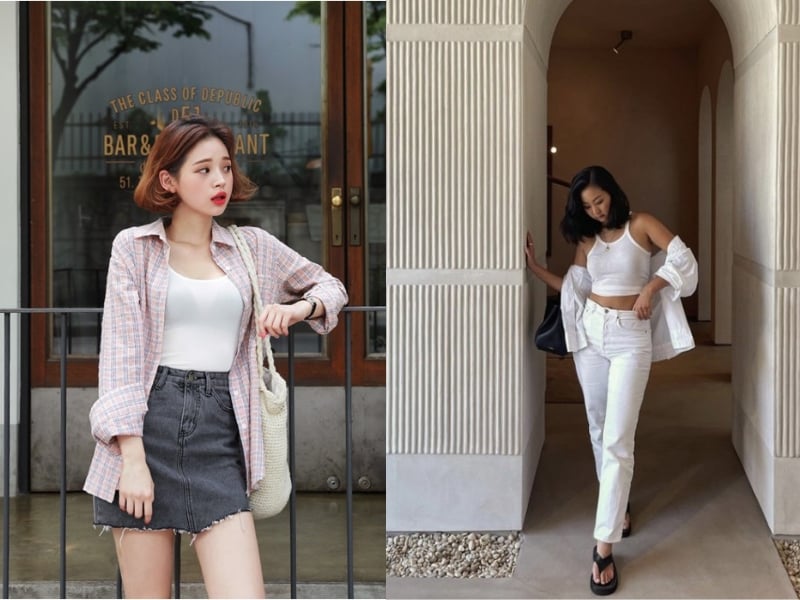 Áo hai dây vốn mang tính gợi cảm, vì vậy nếu kết hợp với những trang phục quá ngắn hoặc ôm sát, tổng thể dễ trở nên quá đà. 