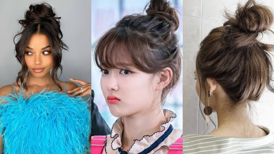 Messy bun luôn nằm trong danh sách những kiểu tóc “cứu cánh” cho mùa nóng nhờ sự tiện lợi và linh hoạt.