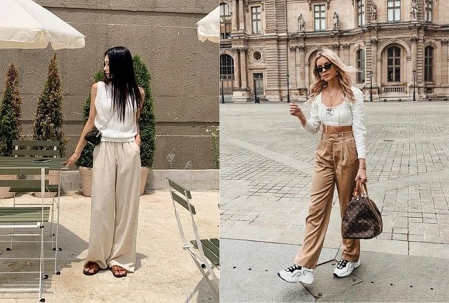 Quần kaki không mang nét bụi bặm như jeans, cũng không quá trang trọng như quần tây, mà nằm ở khoảng trung gian dễ chịu.