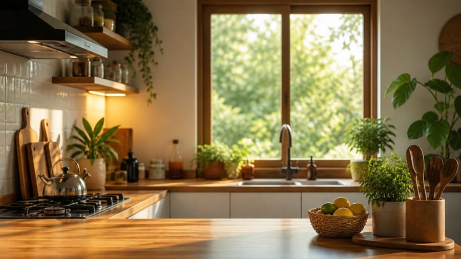 Bếp gọn là phong thuỷ của ngôi nhà