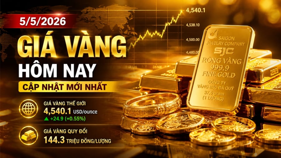 Giá vàng hôm nay 5/5
