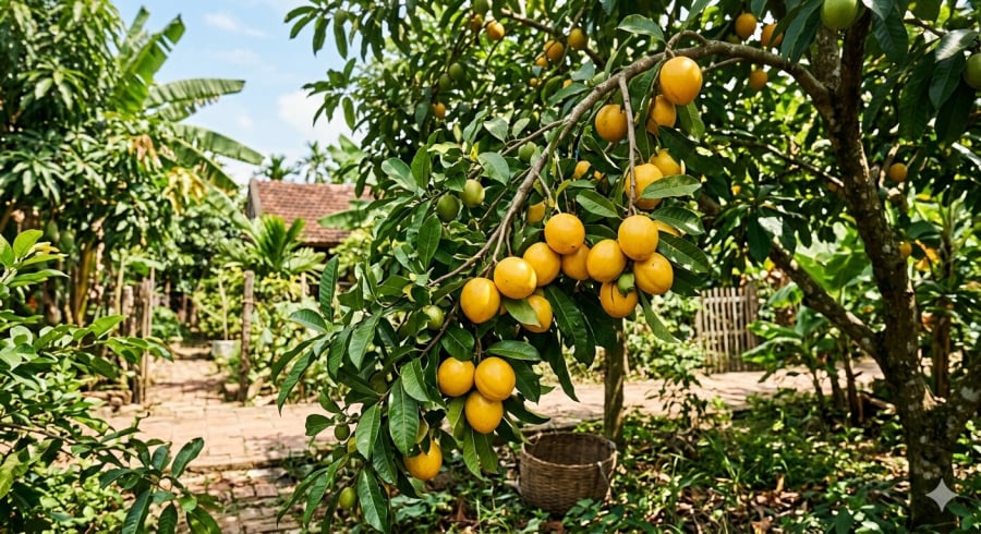 Lêkima từng là loại quả quen thuộc ở nông thôn, chín rụng đầy gốc nhưng ít được chú ý.