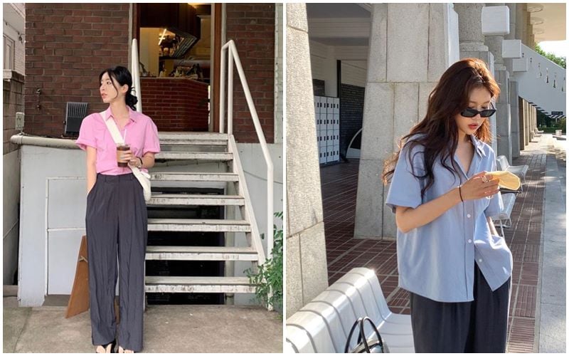 Sơ mi cổ V tay ngắn là một trong những thiết kế rất phù hợp với mùa nóng nhờ khả năng tạo cảm giác nhẹ nhàng và thoải mái khi mặc. 
