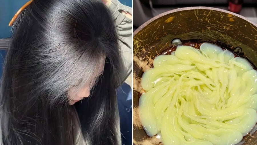 Khi dùng dầu dừa, bạn nên trộn cùng dầu xả hoặc kem ủ tóc rồi dùng máy đánh bọt sữa mini khuấy để khuấy đều.