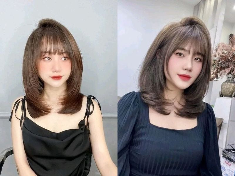 Đây là kiểu tóc phù hợp với môi trường công sở hoặc những cô nàng yêu thích phong cách nhẹ nhàng, tinh tế.