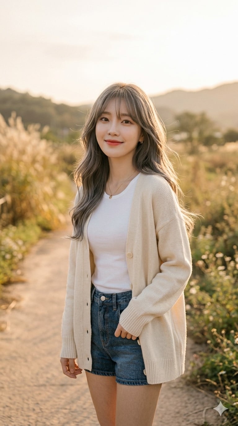 Nâu tro sương mềm giúp hạn chế tóc ngả vàng, đồng thời tạo hiệu ứng tóc dày và bóng hơn.