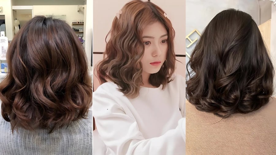Nếu yêu thích phong cách nữ tính và tự nhiên, tóc ngang vai uốn lơi là lựa chọn rất đáng thử. 