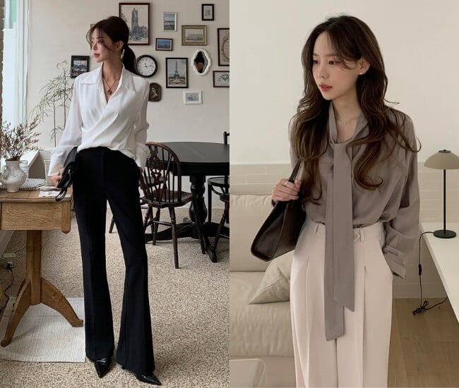 Áo blouse là món đồ quen thuộc trong tủ đồ công sở nhờ vẻ nữ tính, nhẹ nhàng và dễ phối. 
