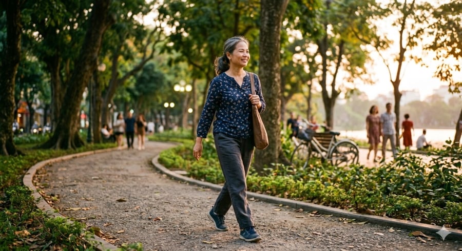 Duy trì vận động nhẹ nhàng và lắng nghe cơ thể mỗi ngày có thể giúp người trung niên cải thiện sức khỏe thể chất lẫn tinh thần.