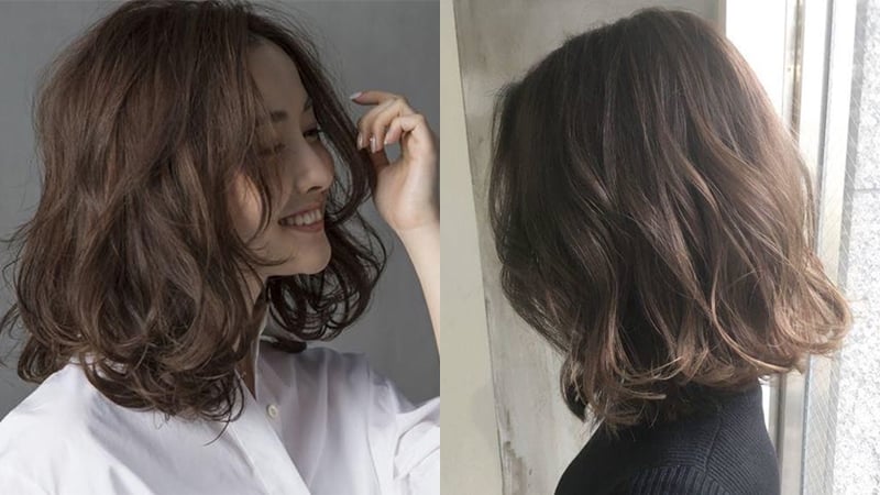 Những kiểu xoăn lơi hoặc xoăn đuôi nhẹ giúp mái tóc có độ phồng vừa phải, đồng thời khiến gương mặt trông nữ tính hơn.