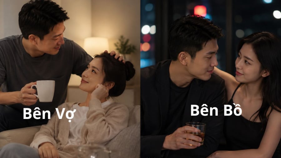 Bên vợ vẫn quan tâm nhưng bên ngoài vẫn có thể đang ngoại tình