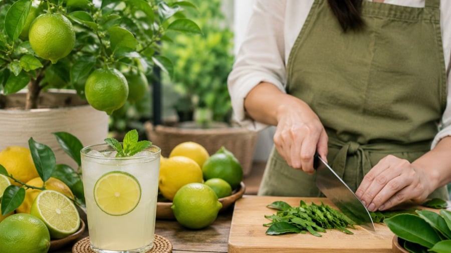Nhiều gia đình cần lá chanh, quả chanh thường ngày