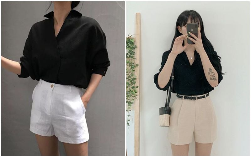 Thay vì chọn quần siêu ngắn, nhiều fashionista hiện nay ưu tiên các thiết kế có độ dài vừa phải, thường ngang đùi hoặc dài hơn một chút. 