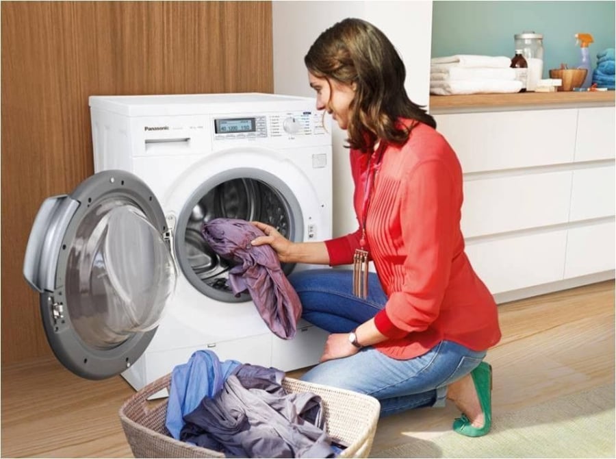 Hãy chú ý khi dùng máy giặt để cho lượng quần áo thích hợp