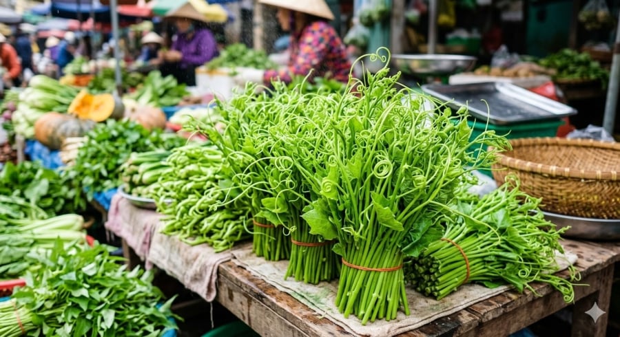 Ngọn su su non được đánh giá là giàu chất xơ, ít purin và dễ chế biến thành nhiều món ngon.
