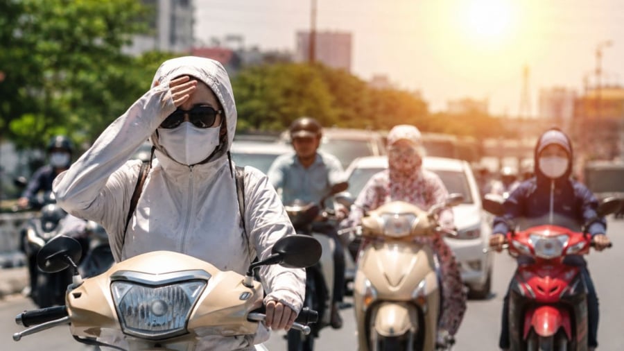 Miền Bắc đang nắng nóng cực điểm. Ảnh minh hoạ