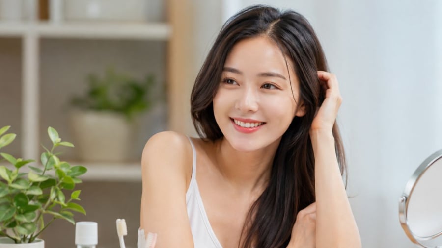 Mái tóc của phụ nữ rất được chú ý nên hãy giữ mái tóc sạch, đặc biệt khi giao tiếp