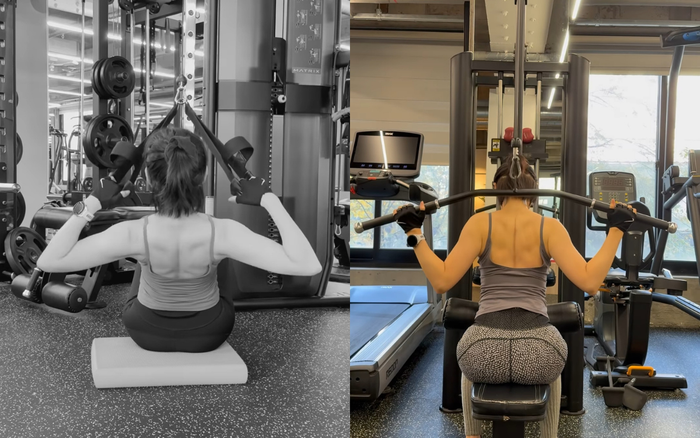 Ngoài bộ môn golf quen thuộc, nữ diễn viên còn duy trì Pilates và TRX như một phần trong lịch tập thường xuyên.