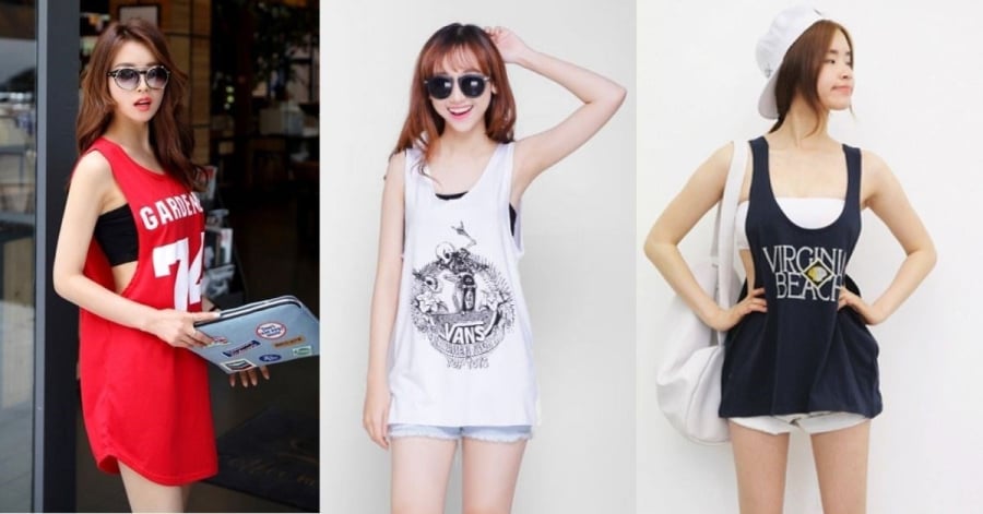 Nếu yêu thích phong cách năng động và hiện đại, áo tank top là lựa chọn rất đáng thử. 