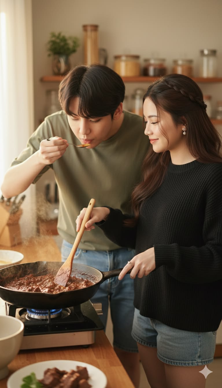 Vợ chồng bổ trợ nhau cũng là tướng tốt
