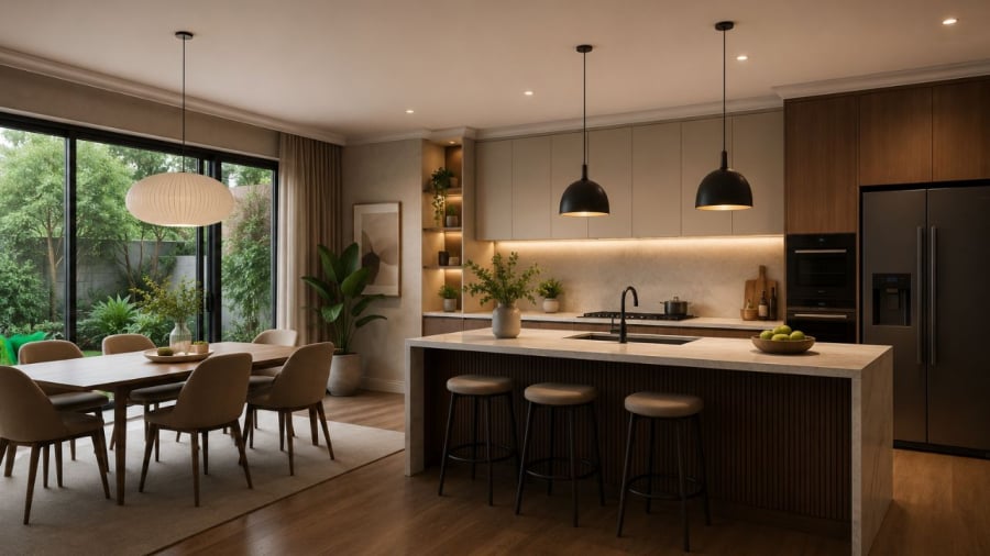 Bếp cần đặt vị trí phù hợp