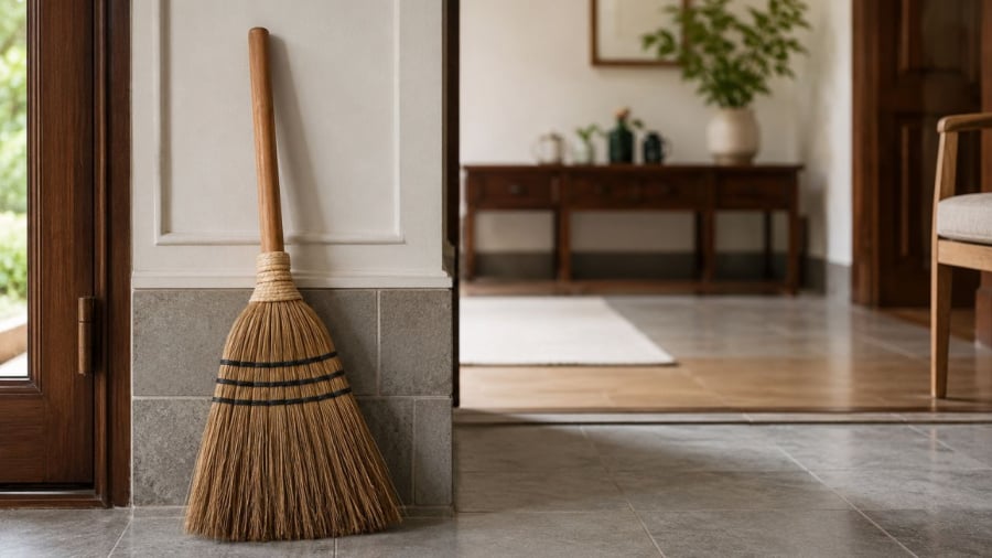 Đặt chổi không chỉ liên quan tới tâm linh mà còn liên quan tới thực tế sức khoẻ, đời sống