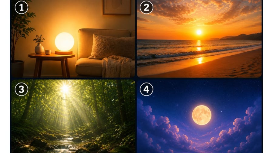 Bạn thấy dễ chịu với anh sáng nào?