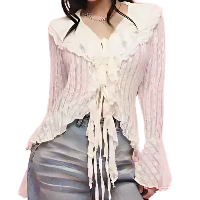 Năm nay, cách phối đồ với trang phục bèo nhún cũng thay đổi rõ rệt. 