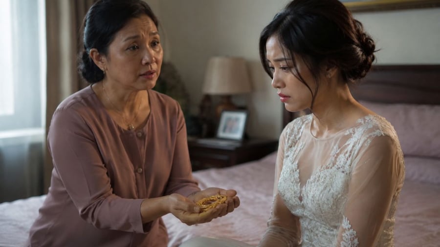 Mẹ chồng tặng 5 cây vàng trong lễ cưới nhưng...