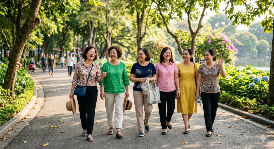 Phụ nữ tuổi trung niên thường trân trọng những mối quan hệ mang lại năng lượng tích cực và sự thoải mái.