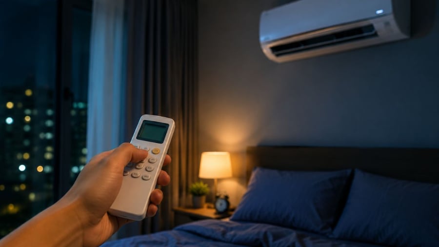 Đừng chỉ nghĩ phím sleep khi bật điều hoà ban đêm