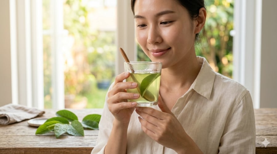 Các chất chống oxy hóa trong lá ổi được cho là có thể hỗ trợ làm đẹp da và bảo vệ cơ thể khỏi gốc tự do.