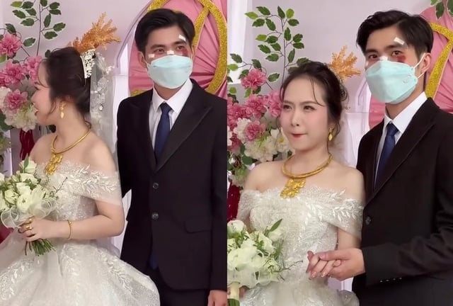 Chú rể trong clip là Văn Dũng (SN 1995, sống tại TP.HCM). Chia sẻ với truyền thông, Dũng cho biết anh gặp tai nạn ngay trước ngày cưới khi chạy xe sang nhà vợ. 