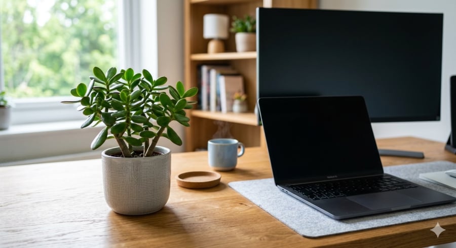 Ngọc bích là lựa chọn phù hợp với người bận rộn nhờ dễ chăm sóc và mang ý nghĩa tài lộc.