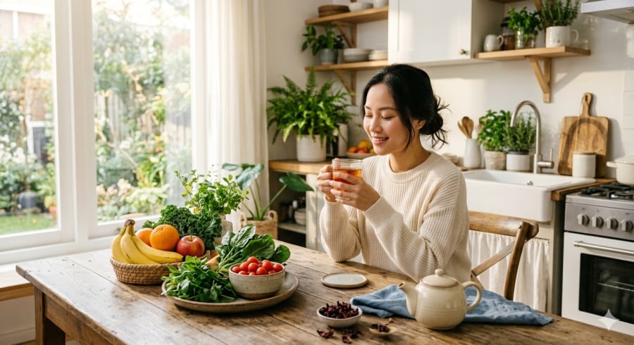 Uống trà atiso đúng cách có thể hỗ trợ tiêu hóa và giúp cơ thể cảm thấy dễ chịu hơn.