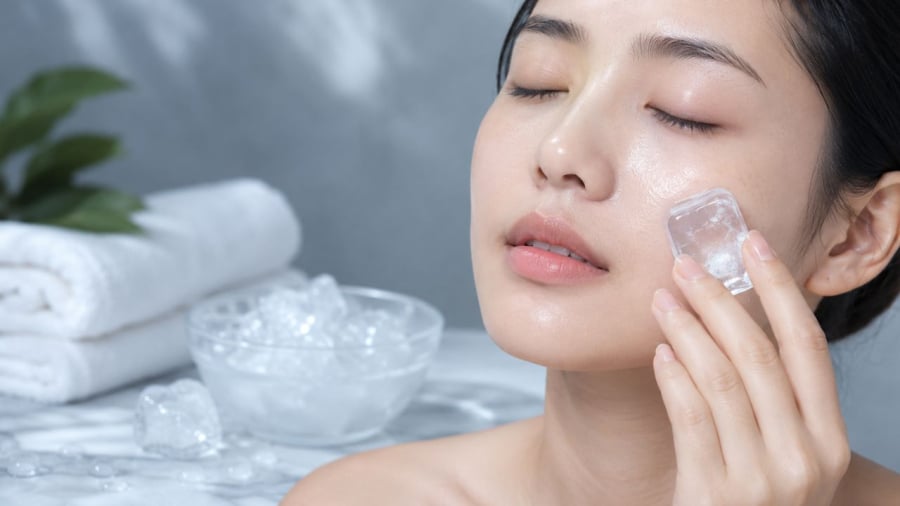 Nên bọc đá qua lớp khăn mỏng trước khi đặt lên da