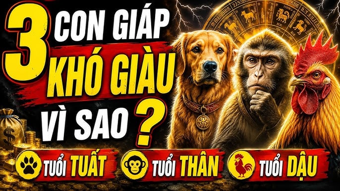 3 con giáp nặng gánh Tiền Tài, 1 tuổi ung dung Lộc tự đến